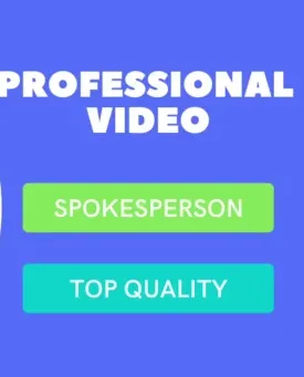 I will be your video spokesperson, with a collar mic