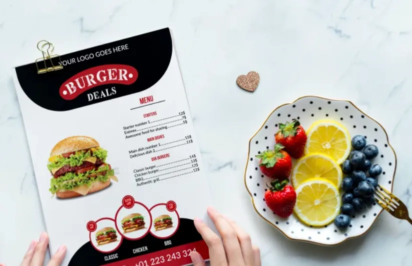 I will design amazing editable food restaurant menu