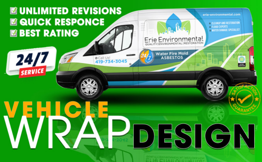 I will create awesome vehicle wrap, car wrap, truck wrap