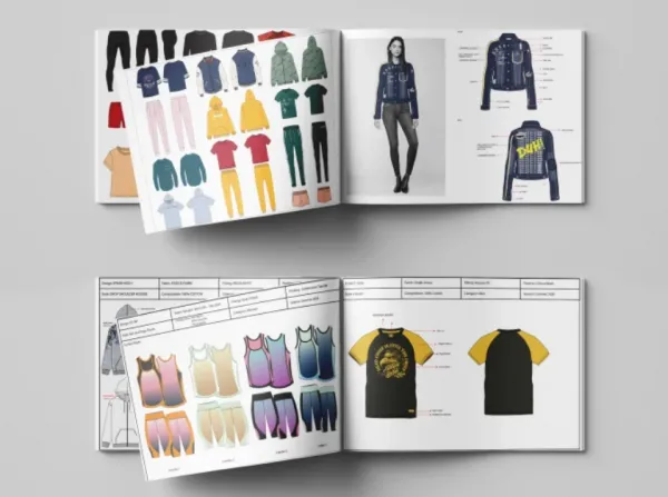 I will design, create fashion flats and make techpack