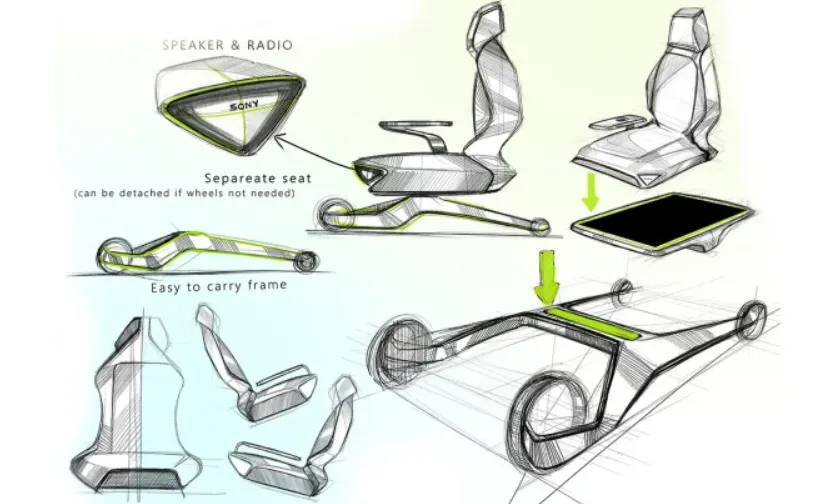 I will design and sketch your product and industrial design idea