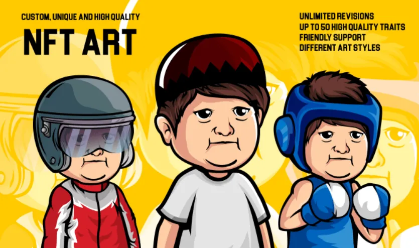 I will do unique custom nft art in cartoon, comic, pixel art style