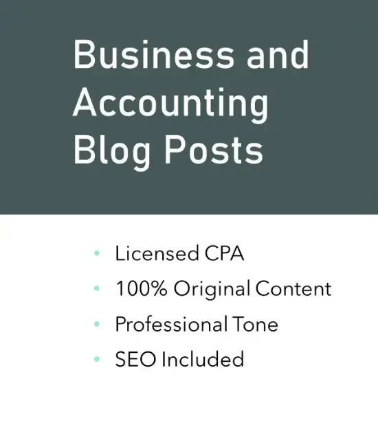 I will write a blog on business or accounting