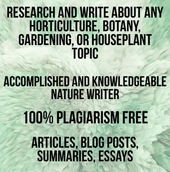 I will write your gardening, horticulture, and botany content
