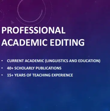 I will edit your journal article or book chapter