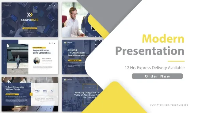 I will create a modern powerpoint or prezi presentation