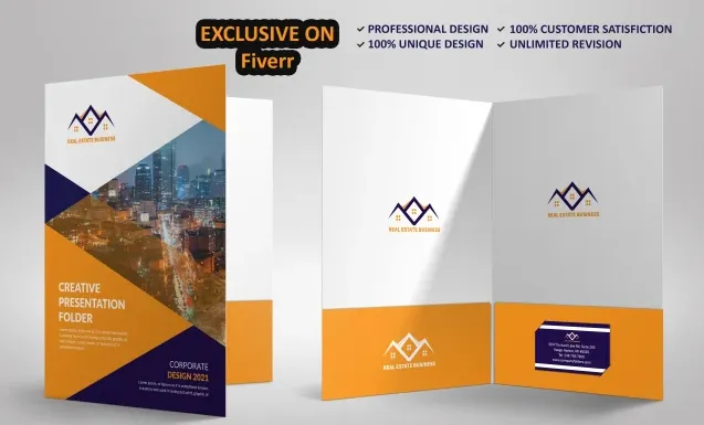 I will design modern presentation folder