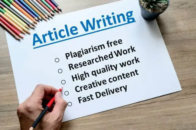 i will write any type of blog or article