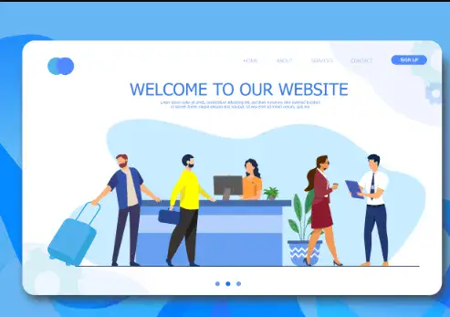 I will design flat vector illustration website and app