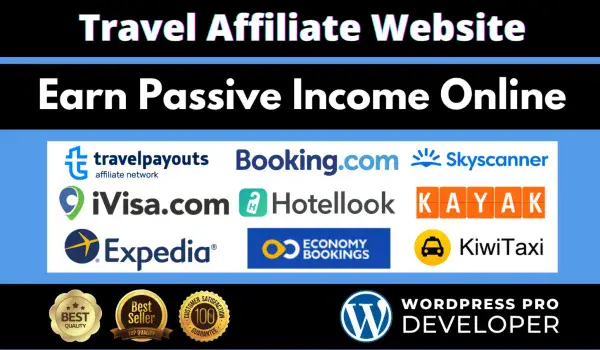 I will build automated travel affiliate website for affiliate marketing to make money