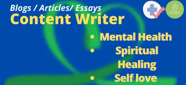 I will write content related to mental health and spiritual healing