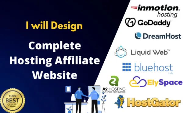 I will make a hosting affiliate website