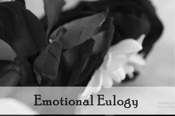 I will write emotional eulogy for a funeral