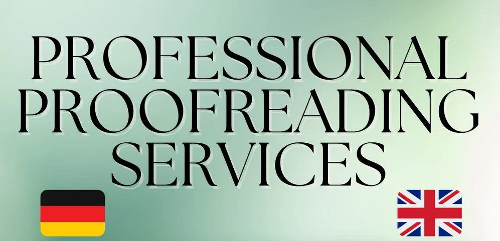 I will proofread any german or english text