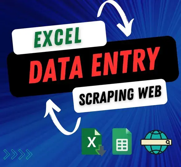 I will do data entry, web scraping, excel, typing, copy paste work