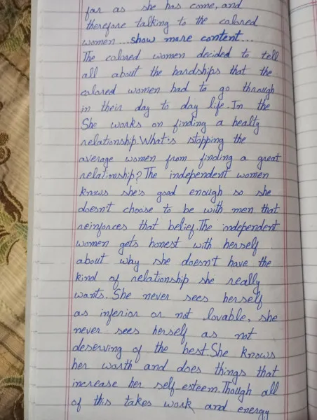 Assignment work 