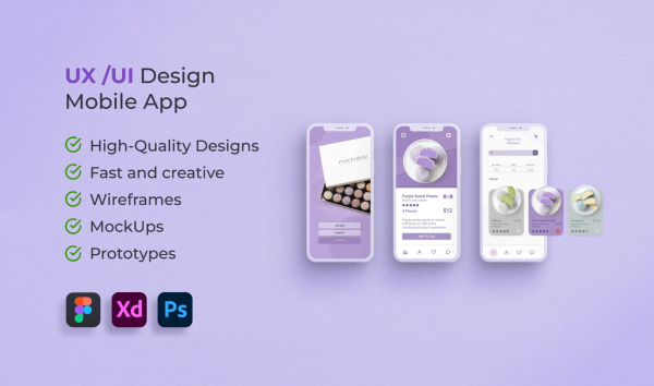 I will design UI UX app and web, wireframes, mockup and prototype