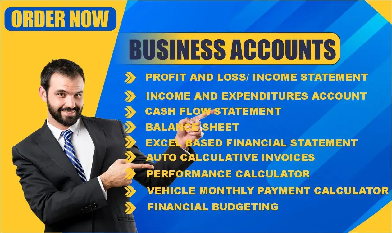 I will prepare excel base financial statements for your business