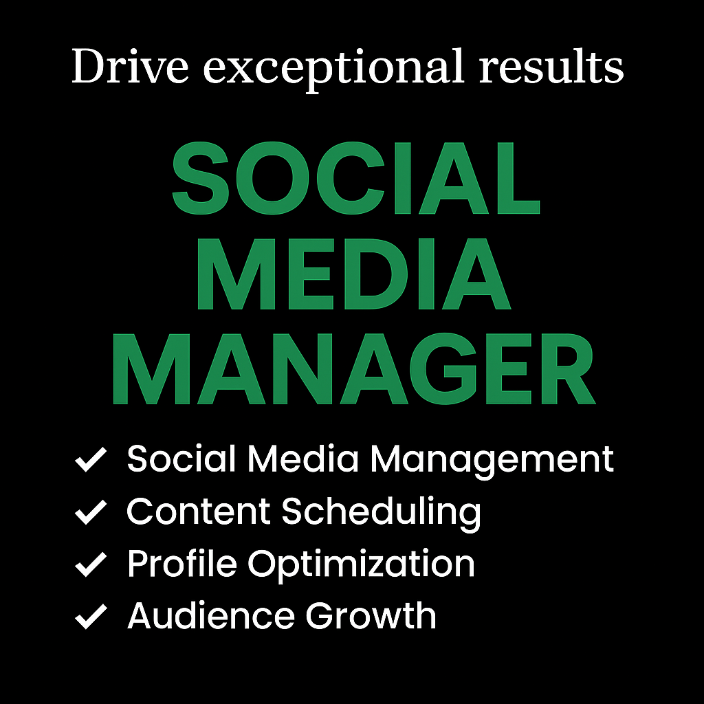 Versatile Manager for Social Media, Digital Marketing & Branding