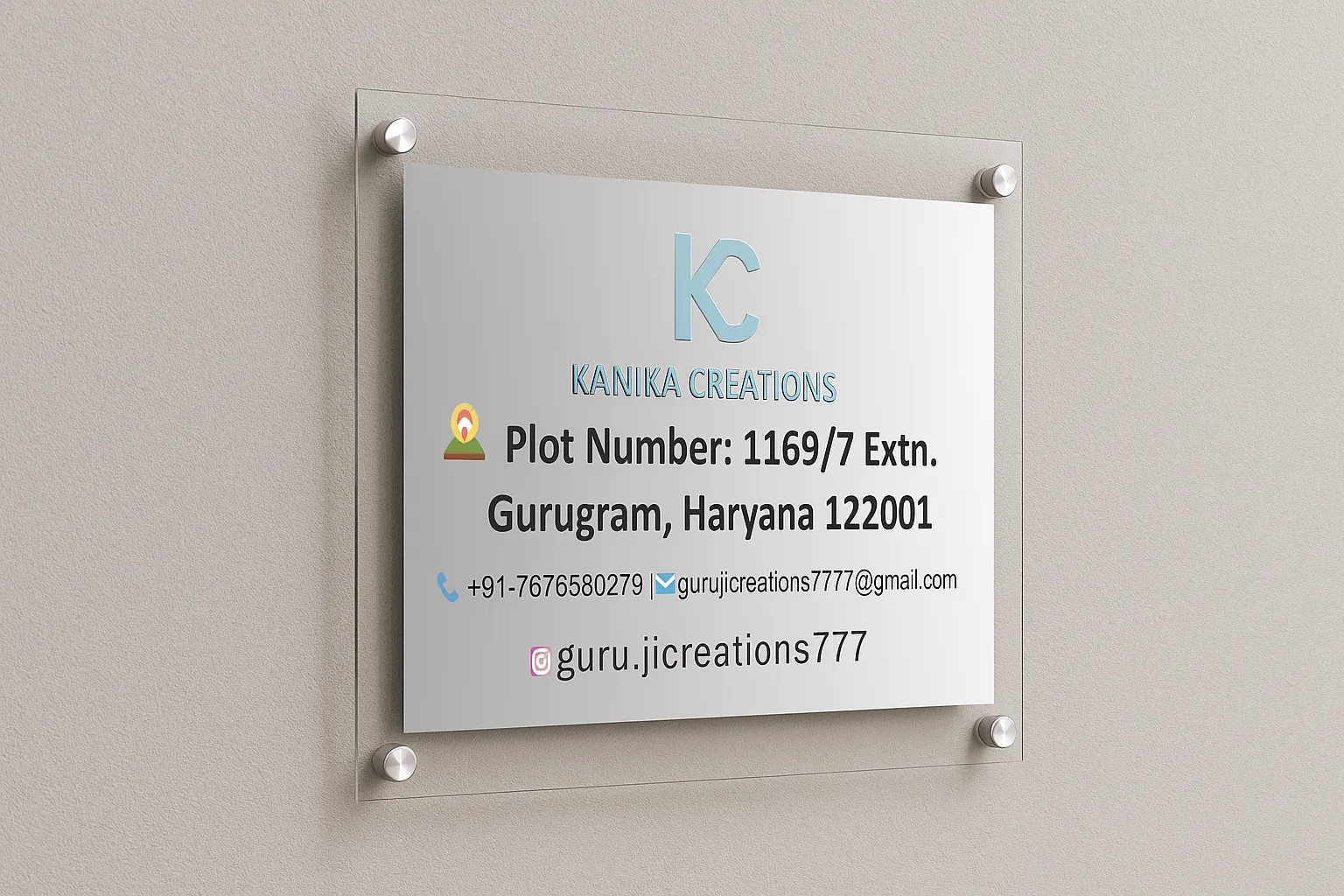 Name Plate Design