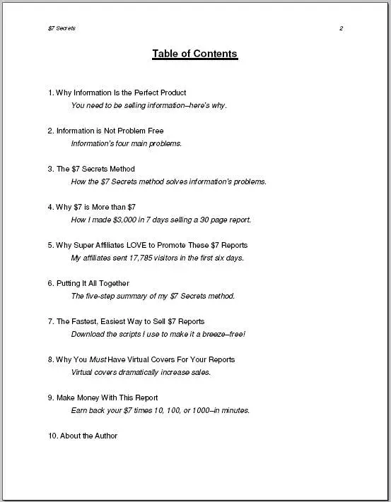 7 Dollar Secret Scripts