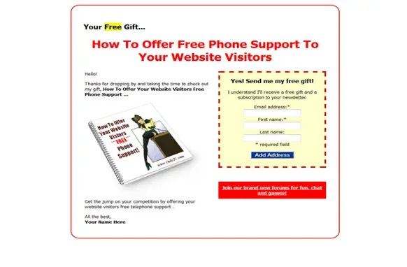 How To Offer Your Website Visitors FREE Phone Support
